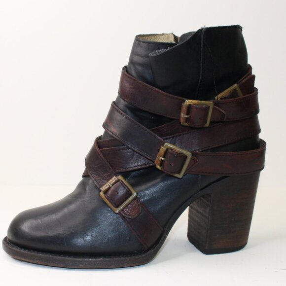 Freebird Hustl Ankle Biker Strap Boots (8 US) - Picture 3 of 10